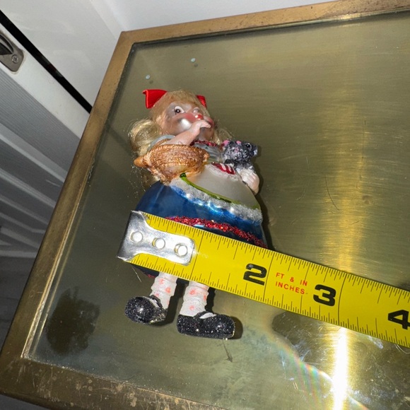 Vintage Mark Roberts Storybook Wizard of Oz Glass Ornament Of Dorothy And Todo - Picture 5 of 5